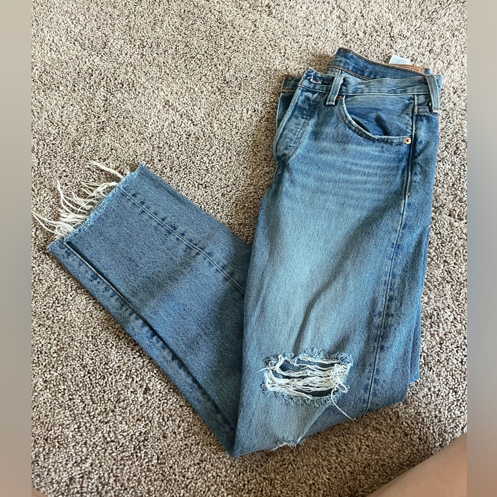 Levi's Blue Straight Leg Jeans Classic Denim